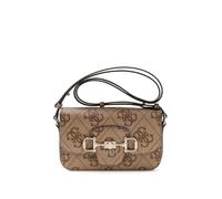 GUESS Borsa a tracolla da donna con logo Pu Janie stampato Latte