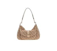 GUESS borsa a tracolla Jessa Shoulder Bag Latte Logo marrone chiaro