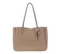 Guess borsa a tracolla Anise con scomparto per laptop Dark Taupe logo grigio talpa