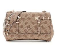 GUESS borsa a tracolla Leona Logo Convertible Xbody Flap Latte Logo marrone chiaro
