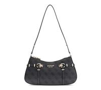 GUESS borsa a tracolla Leona Logo Shoulder Bag Coal Logo grigio scuro