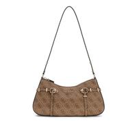 GUESS Borsa a spalla Leona Logo Donna – Latte/Beige Marrone – One Size