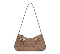 GUESS borsa a tracolla Leona Logo Shoulder Bag Latte Logo marrone chiaro
