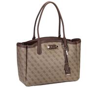 GUESS borsa a tracolla Lindsey Tote Latte Logo marrone chiaro