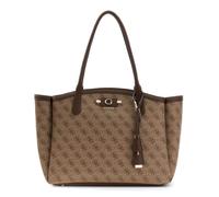 GUESS borsa a tracolla Lindsey Tote Latte Logo marrone chiaro