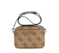 GUESS borsa a tracolla Meridian II Camera Bag Latte Logo marrone chiaro