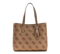 GUESS borsa a tracolla Meridian II Girlfriend Tote Bag Latte Logo marrone chiaro