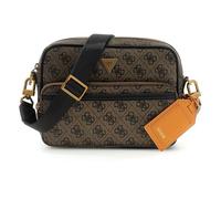 GUESS borsa a tracolla Milano Crossbody Double Zip Bag Coffee marrone