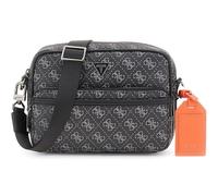 GUESS borsa a tracolla Milano Crossbody Double Zip Bag Dark Black nero