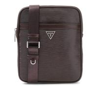 GUESS borsa a tracolla Milano Crossbody Flat Dark Brown marrone scuro