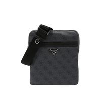 GUESS Borsa a tracolla 'MILANO CROSSBODY FLAT' grigio basalto / nero / argento Uomo GUESS One Size grigio basalto / nero / argento