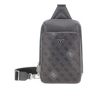 GUESS borsa a tracolla Milano Crossover Black/White grigio