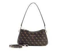 GUESS borsa a tracolla Noelle II 3 Comp Shoulder Xbody Brown Logo marrone scuro