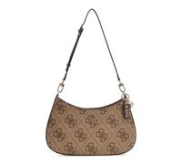 Guess borsa a tracolla Noelle II con zip superiore – Latte Logo / Marrone chiaro