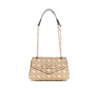 GUESS borsa a tracolla Silia Convertible Xbody Flap Bag Biscotti Logo grigio talpa