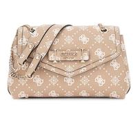 GUESS borsa a tracolla Silia Convertible Xbody Flap Bag Biscotti Logo grigio talpa