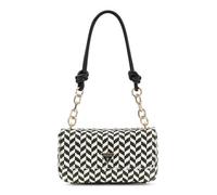 GUESS borsa a tracolla Tessi Flap Shoulder Bag Black Multi nero bianco