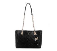 Guess Tisha Borsa shopper nero, pelle sintetica, donna