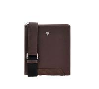 GUESS borsa a tracolla Torino Crossbody Flat Dark Brown marrone scuro