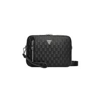 GUESS Borsa a Tracolla Torino G Wave, Nero, 23 x 16 x 6,8 cm, Similpelle