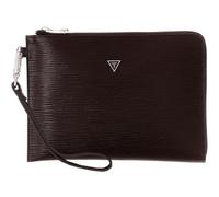 GUESS borsa da polso Milano Clutch Dark Brown marrone scuro