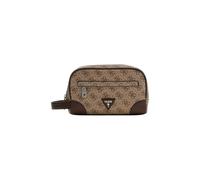 GUESS borsa da toilette Milano Small Necessaire Beige/Cognac marrone chiaro