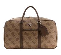 GUESS borsa da viaggio borsa a tracolla Weekender Duffle Bag Latte Logo/Brown marrone chiaro
