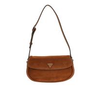 GUESS BORSA DONNA DANYA SHOULDER FLAP BAG CON LOGO COGNAC HWSG99 126