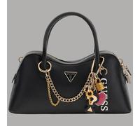 GUESS HWBG98 99060 DAVINA SATCHEL BORSA DONNA CERNIERA ZIP ECOPELLE NERO