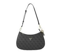 Guess Borsa a spalla Noelle II con zip superiore Pelle sintetica Grigio scuro con logo Donna