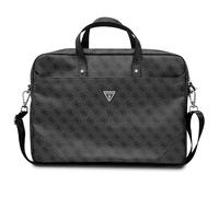 Guess Saffiano-Logo Hot Stamp Triangle da 4 G, Borsa Unisex-Adulto, Nero
