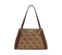 GUESS Borsa mano/spalla Karnilla logo latte logo/brown Dimensioni borsa: Grande