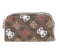 GUESS borsa per utensili Double Zip Brown Multi