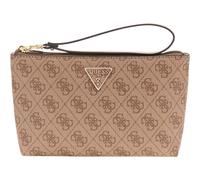 GUESS borsa per utensili Laurel II Wristlet Pouch Latte Logo
