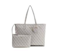 GUESS borsa shopper borsa a tracolla con scomparto per laptop Power Play II Large Tech Tote Dark Taupe Logo grigio talpa