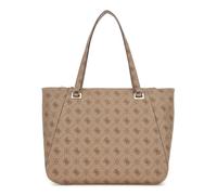 GUESS borsa shopper con scomparto per laptop Calebra Tote Bag Latte Logo marrone chiaro