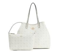 GUESS borsa shopper Emelie Logo 2 in 1 Tote White Logo bianco