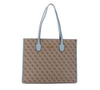 GUESS borsa shopper Silvana Girlfriend Tote Latte Logo/Slate marrone