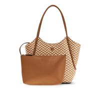 GUESS borsa shopper Tessi 2 in 1 Tote Cognac Multi