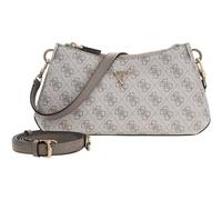 GUESS Tri Compartment Shoulder Crossbody Bag Dark Taupe Logo