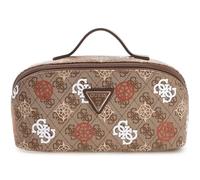 GUESS borsa trucco Eliette Logo Cosmetic Travel Bag Latte Logo/Ginger marrone chiaro