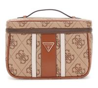 GUESS borsa trucco Erenia Toiletry Train Case Latte Logo marrone chiaro