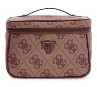 GUESS borsa trucco Toiletry Train Case Burgundy Logo