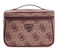 GUESS borsa trucco Toiletry Train Case Burgundy Logo bordeaux