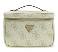 GUESS borsa trucco Toiletry Train Case Sage Logo verde chiaro