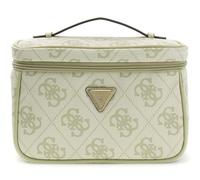 GUESS borsa trucco Toiletry Train Case Sage Logo verde chiaro