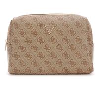 GUESS borsa trucco Zamira Large Top Zip Latte Logo