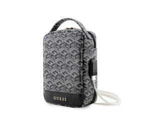 Guess, Borsello da viaggio con USB modello G Cube, Nero