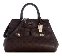 GUESS borsetta borsa a tracolla Blake Girlfriend Satchel Brown Logo marrone scuro