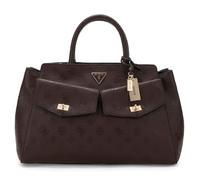 GUESS borsetta borsa a tracolla Blake Girlfriend Satchel Brown Logo marrone scuro